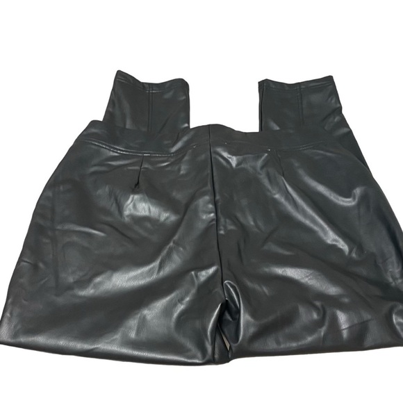 Sabrina Lauren Women Black Faux Leather Pants 2X Brand New With Tags Retail 89 - Picture 6 of 15
